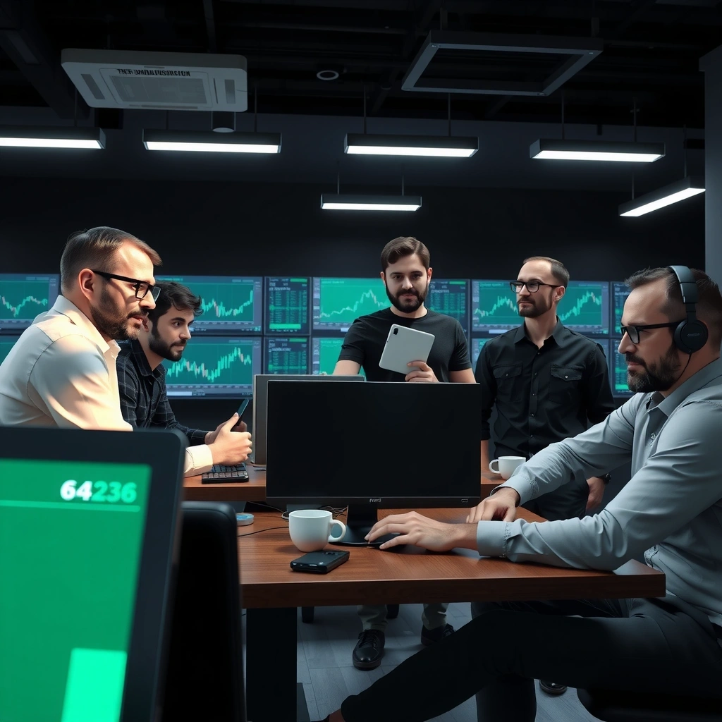 Equipo trabajando en proyectos